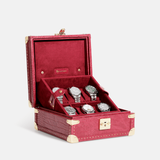 Crimson Crest 6 Piece Watch Box